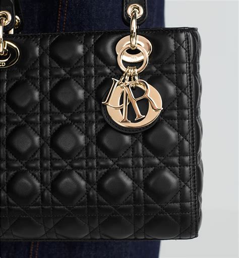 borsa lady dior nera media
